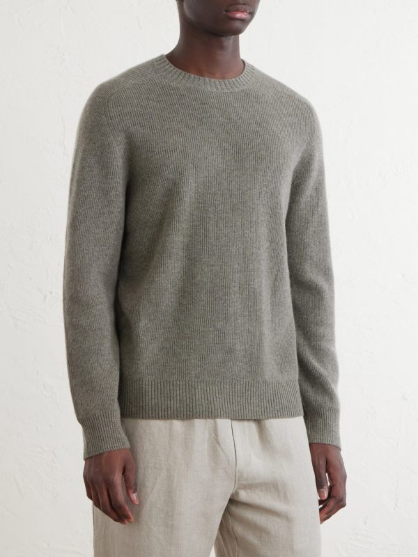 Raglan Organic Cashmere Knitwear Sweatshirt - FR Raglan Organic Cashmere Knitwear Sweatshirt - FR