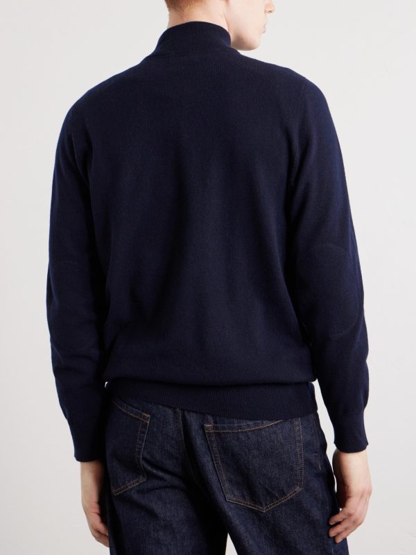 Carnaby Organic Cashmere Half-Zip Sweater - BK