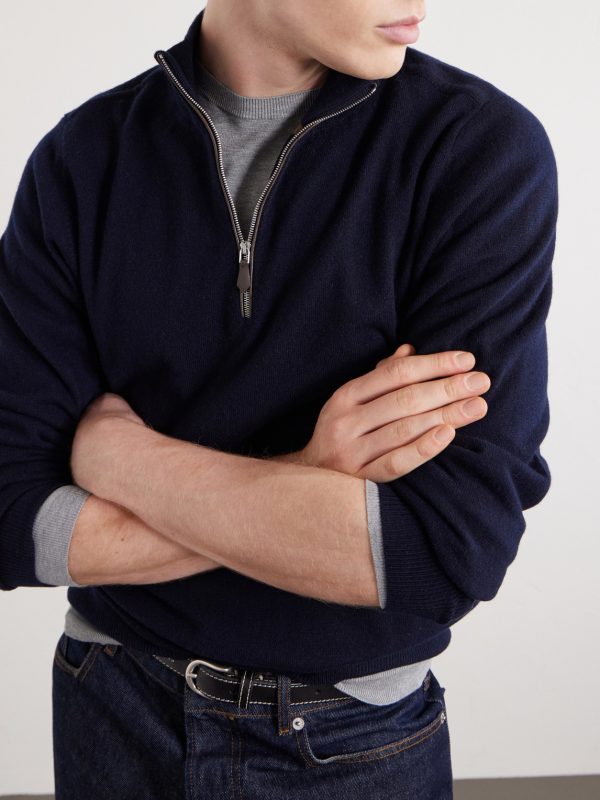 Carnaby Organic Cashmere Half-Zip Sweater - CU