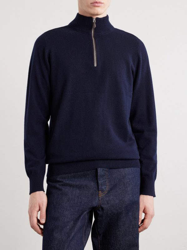 Carnaby Organic Cashmere Half-Zip Sweater - FR