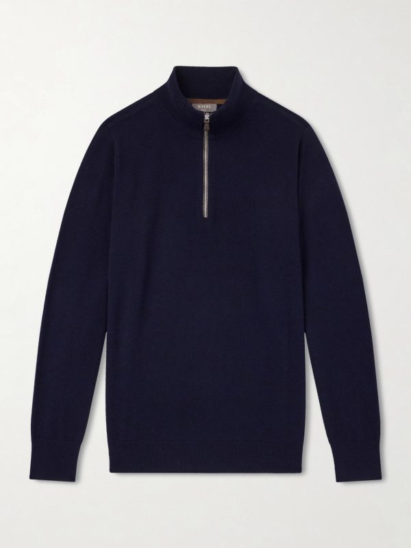Carnaby Organic Cashmere Half-Zip Sweater