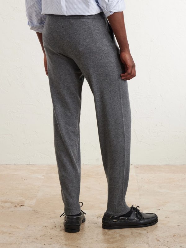 Straight-Leg Organic Cashmere Sweatpants - BK