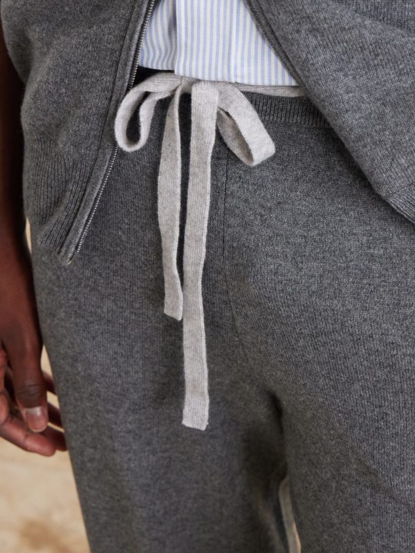 Straight-Leg Organic Cashmere Sweatpants - CU
