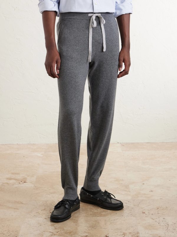 Straight-Leg Organic Cashmere Sweatpants - FR