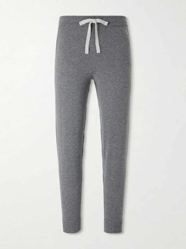 Straight-Leg Organic Cashmere Sweatpants