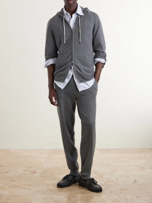Straight-Leg Organic Cashmere Sweatpants - OU