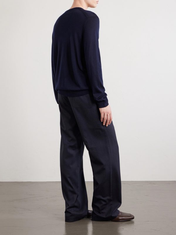 Conduit Cashmere and Silk-Blend Sweater - BK Conduit Cashmere and Silk-Blend Sweater - BK