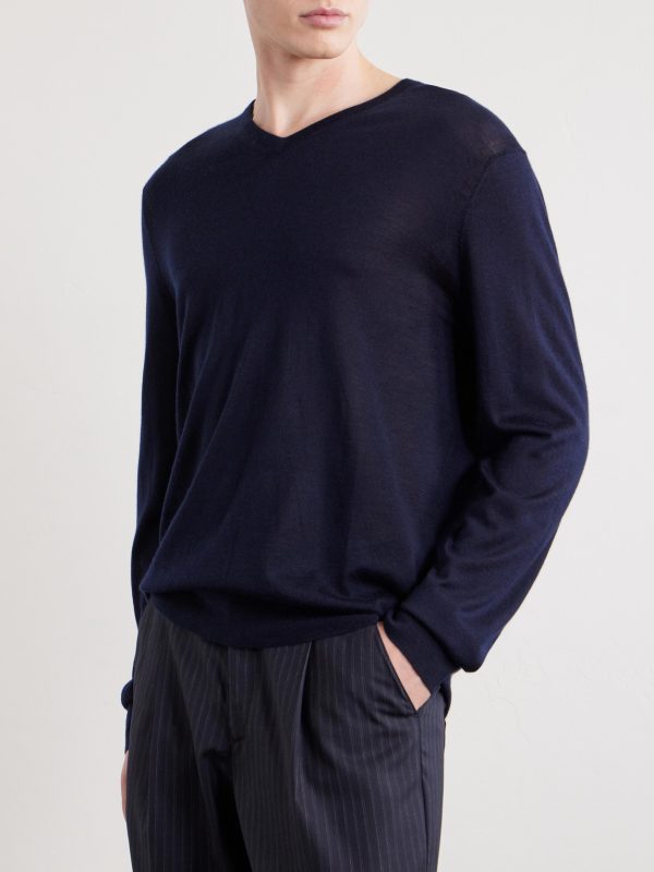 Conduit Cashmere and Silk-Blend Sweater - FR Conduit Cashmere and Silk-Blend Sweater - FR