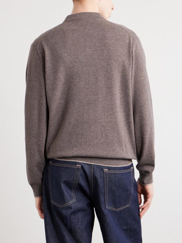 Sloane Organic Cashmere Polo Shirt - BK Sloane Organic Cashmere Polo Shirt - BK
