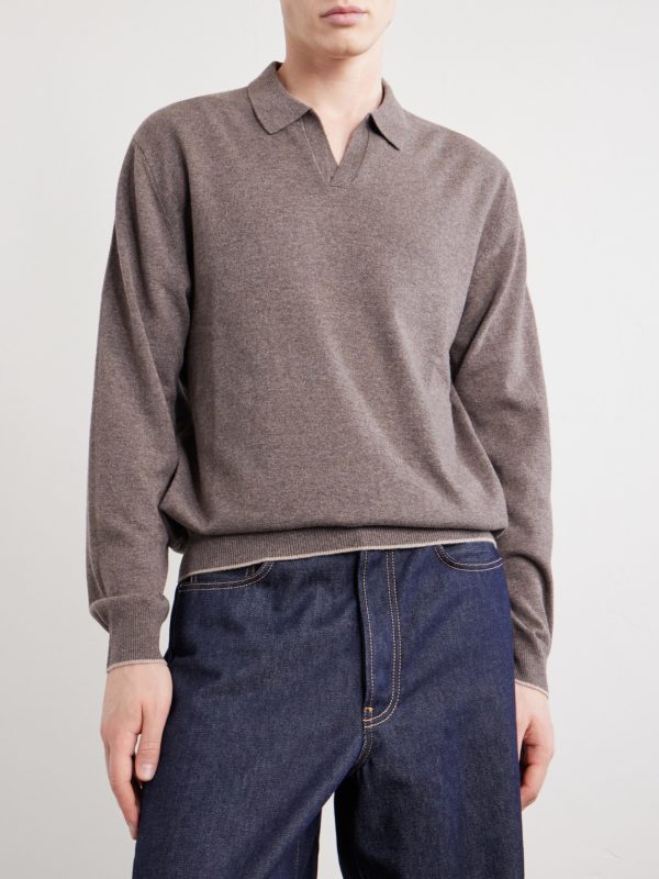 Sloane Organic Cashmere Polo Shirt - FR Sloane Organic Cashmere Polo Shirt - FR