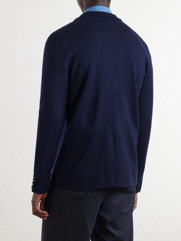 Cashmere and Silk-Blend Cardigan - BK Cashmere and Silk-Blend Cardigan - BK