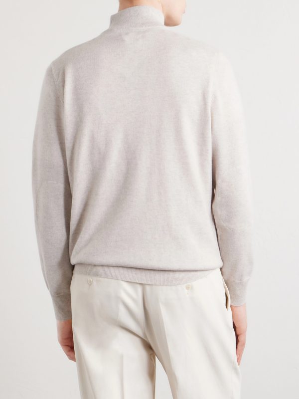 Carnaby Organic Cashmere Half-Zip Sweater - BK Carnaby Organic Cashmere Half-Zip Sweater - BK
