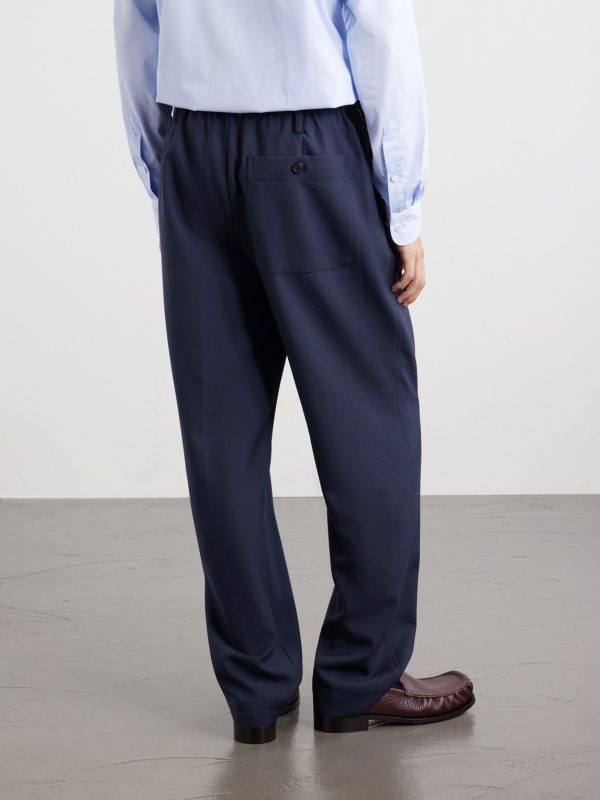 Penny Straight-Leg Wool Trousers - BK Penny Straight-Leg Wool Trousers - BK
