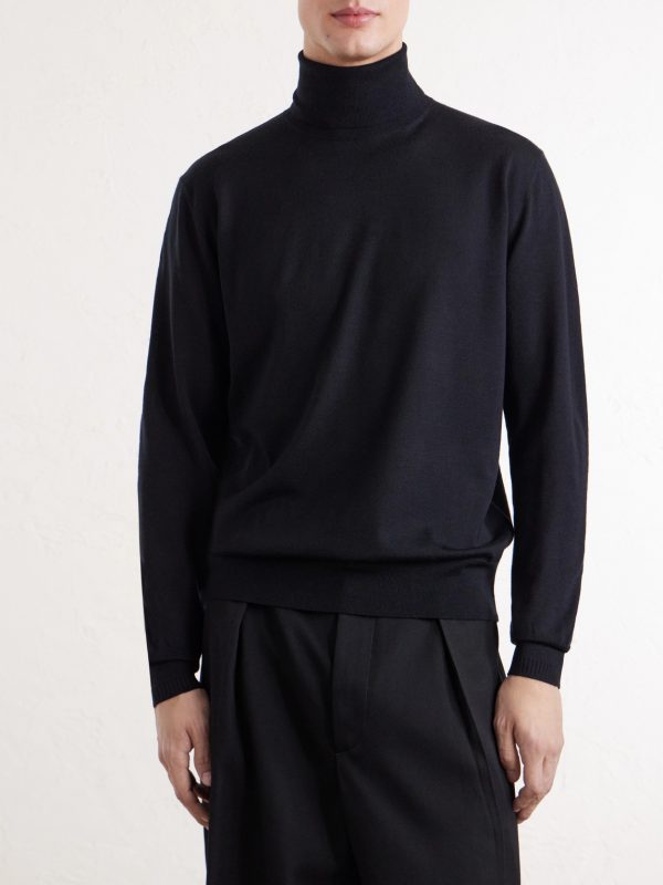 Merino Wool Rollneck Sweater - FR