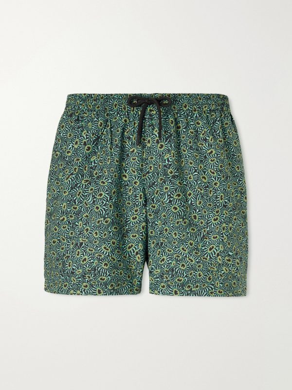 Phibbs Straight-Leg Mid-Length Printed Swim Shorts Phibbs Straight-Leg Mid-Length Printed Swim Shorts