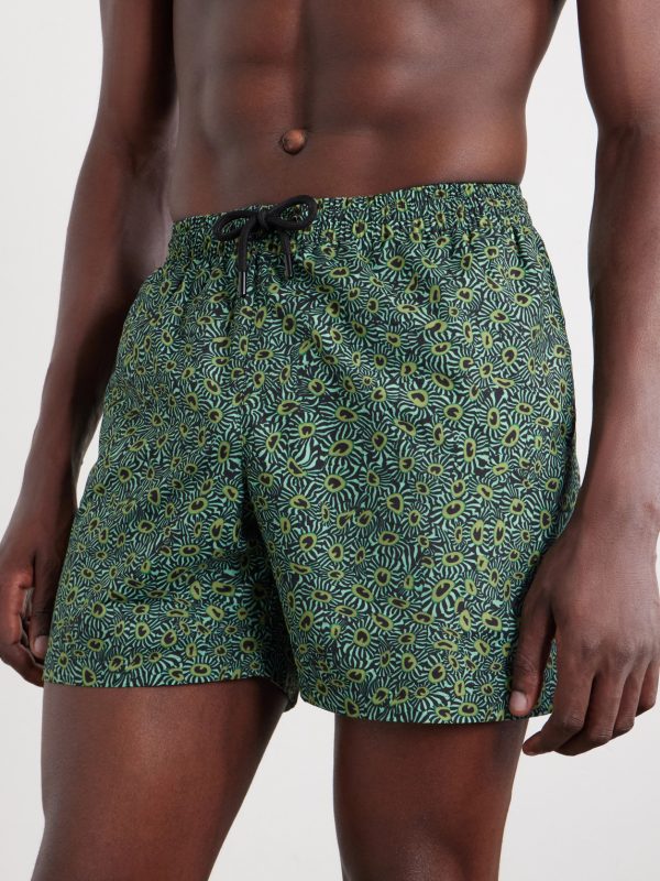 Phibbs Straight-Leg Mid-Length Printed Swim Shorts - OU Phibbs Straight-Leg Mid-Length Printed Swim Shorts - OU