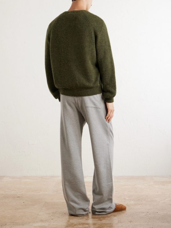 Brushed Alpaca-Blend Sweater - BK Brushed Alpaca-Blend Sweater - BK