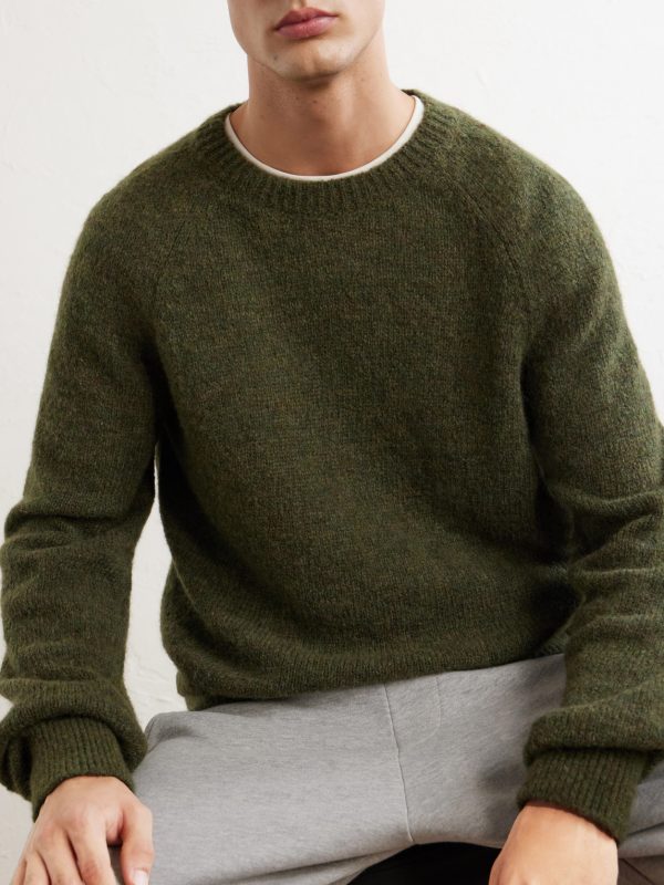 Brushed Alpaca-Blend Sweater - CU Brushed Alpaca-Blend Sweater - CU