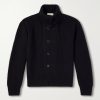 Shawl-Collar Ribbed Wool Cardigan Shawl-Collar Ribbed Wool Cardigan