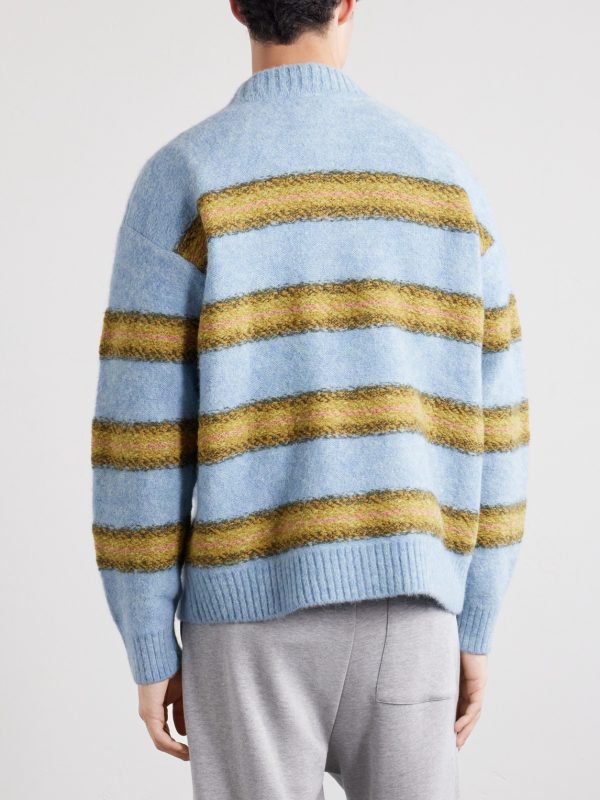 Master Striped Alpaca-Blend Sweater - BK Master Striped Alpaca-Blend Sweater - BK