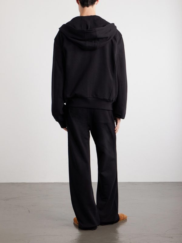 Cotton-Jersey Zip-Up Hoodie - BK Cotton-Jersey Zip-Up Hoodie - BK