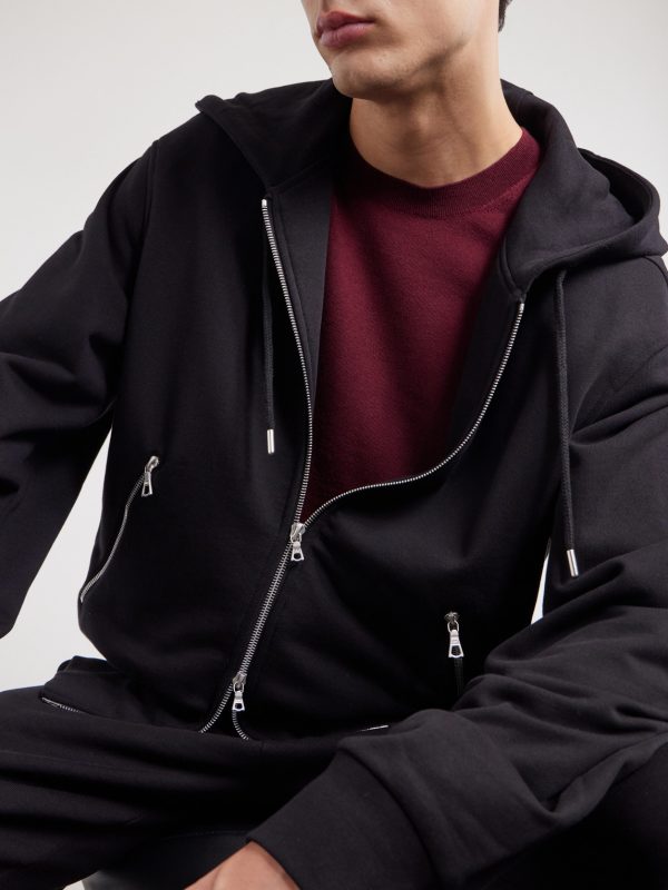 Cotton-Jersey Zip-Up Hoodie - CU Cotton-Jersey Zip-Up Hoodie - CU
