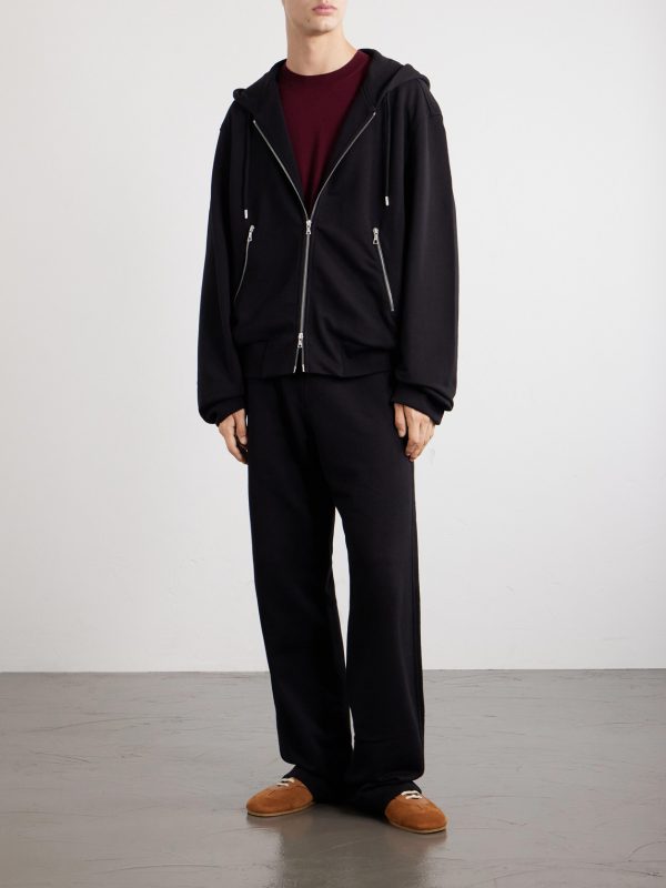 Cotton-Jersey Zip-Up Hoodie - OU Cotton-Jersey Zip-Up Hoodie - OU