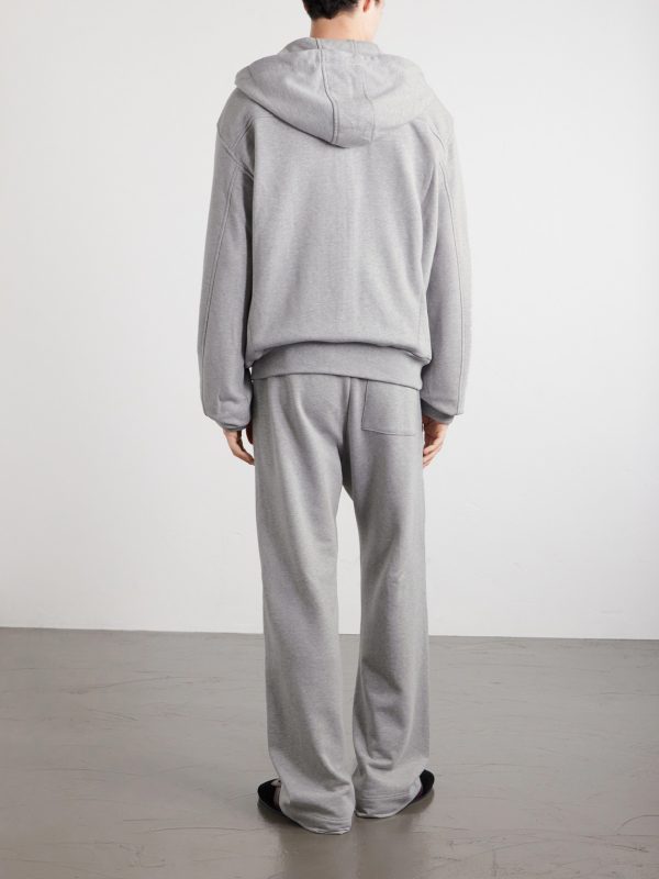 Cotton-Jersey Zip-Up Hoodie - BK Cotton-Jersey Zip-Up Hoodie - BK