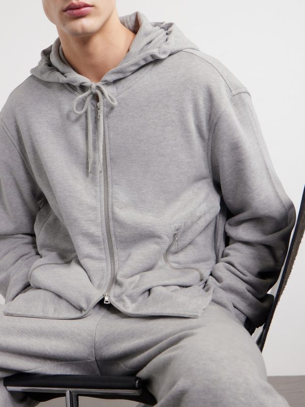 Cotton-Jersey Zip-Up Hoodie - CU Cotton-Jersey Zip-Up Hoodie - CU