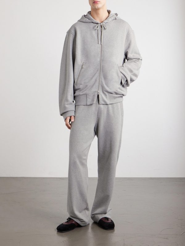 Cotton-Jersey Zip-Up Hoodie - OU Cotton-Jersey Zip-Up Hoodie - OU