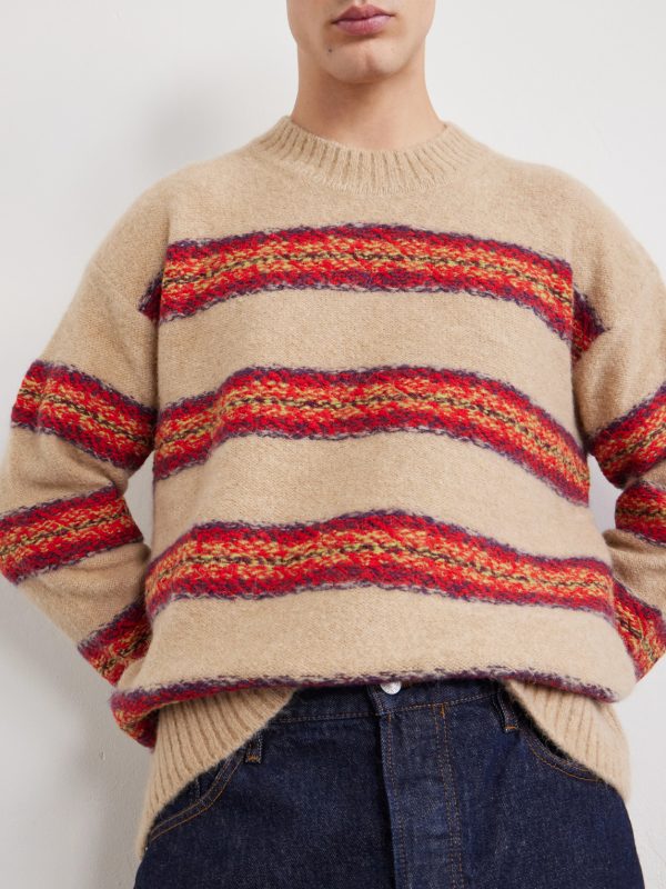 Master Striped Alpaca-Blend Sweater - CU Master Striped Alpaca-Blend Sweater - CU