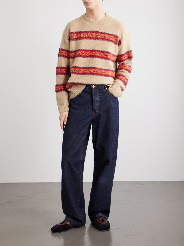 Master Striped Alpaca-Blend Sweater - OU Master Striped Alpaca-Blend Sweater - OU