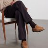 Gathered Suede Penny Loafers - OU Gathered Suede Penny Loafers - OU