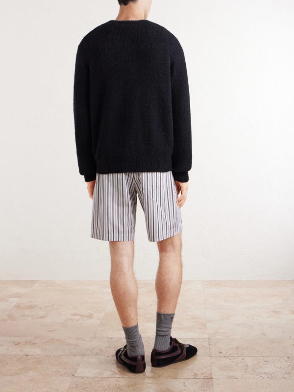 Brushed Alpaca and Wool-Blend Sweater - BK Brushed Alpaca and Wool-Blend Sweater - BK