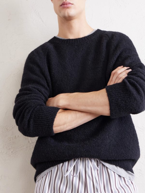 Brushed Alpaca and Wool-Blend Sweater - CU Brushed Alpaca and Wool-Blend Sweater - CU