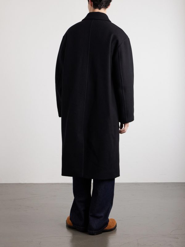 Oversized Wool-Blend Coat - BK Oversized Wool-Blend Coat - BK