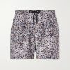 Phibbs Straight-Leg Mid-Length Printed Swim Shorts