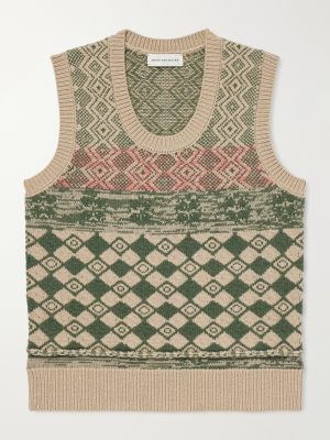 Mahoba Wool-Jacquard Sweater Vest
