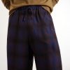 Wide-Leg Checked Twill Shorts - CU Wide-Leg Checked Twill Shorts - CU