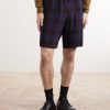 Wide-Leg Checked Twill Shorts - FR Wide-Leg Checked Twill Shorts - FR