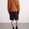 Marino Shawl-Collar Ribbed Wool Cardigan - BK
