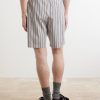 Piperi Straight-Leg Striped Cotton Shorts - BK
