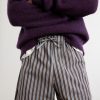 Piperi Straight-Leg Striped Cotton Shorts - CU Piperi Straight-Leg Striped Cotton Shorts - CU