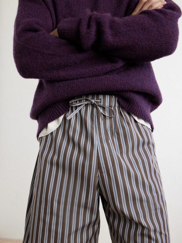 Piperi Straight-Leg Striped Cotton Shorts - CU Piperi Straight-Leg Striped Cotton Shorts - CU