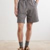 Piperi Straight-Leg Striped Cotton Shorts - FR Piperi Straight-Leg Striped Cotton Shorts - FR