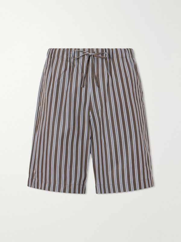Piperi Straight-Leg Striped Cotton Shorts Piperi Straight-Leg Striped Cotton Shorts