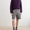 Piperi Straight-Leg Striped Cotton Shorts - OU Piperi Straight-Leg Striped Cotton Shorts - OU