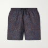 Phibbs Straight-Leg Mid-Length Printed Swim Shorts Phibbs Straight-Leg Mid-Length Printed Swim Shorts