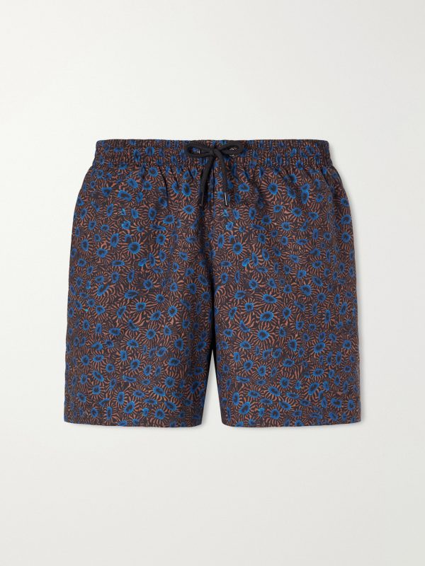 Phibbs Straight-Leg Mid-Length Printed Swim Shorts Phibbs Straight-Leg Mid-Length Printed Swim Shorts