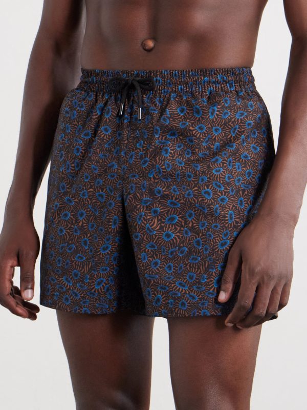 Phibbs Straight-Leg Mid-Length Printed Swim Shorts - OU Phibbs Straight-Leg Mid-Length Printed Swim Shorts - OU